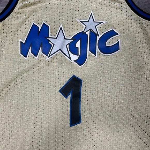 Hardaway Orlando Magic Gold Jersey Mitchell Ness Swingman Harwood Classics L NBA - Picture 2 of 8